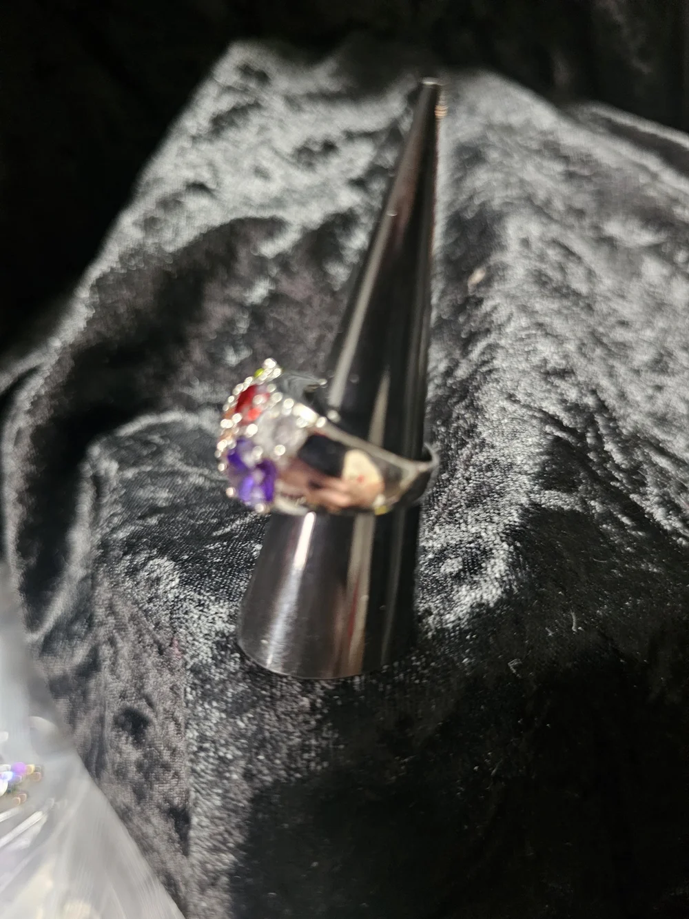 Multicolor Gemstone Cluster Ring - Women Jewelry